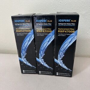 NIB Set Of 3 IcePure Plus Refrigerator Water Filters Replacement RWF5200B